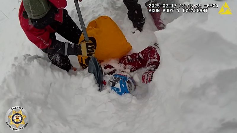 Avalanche Buries Snowmobiler: Miraculous Rescue Caught On Camera