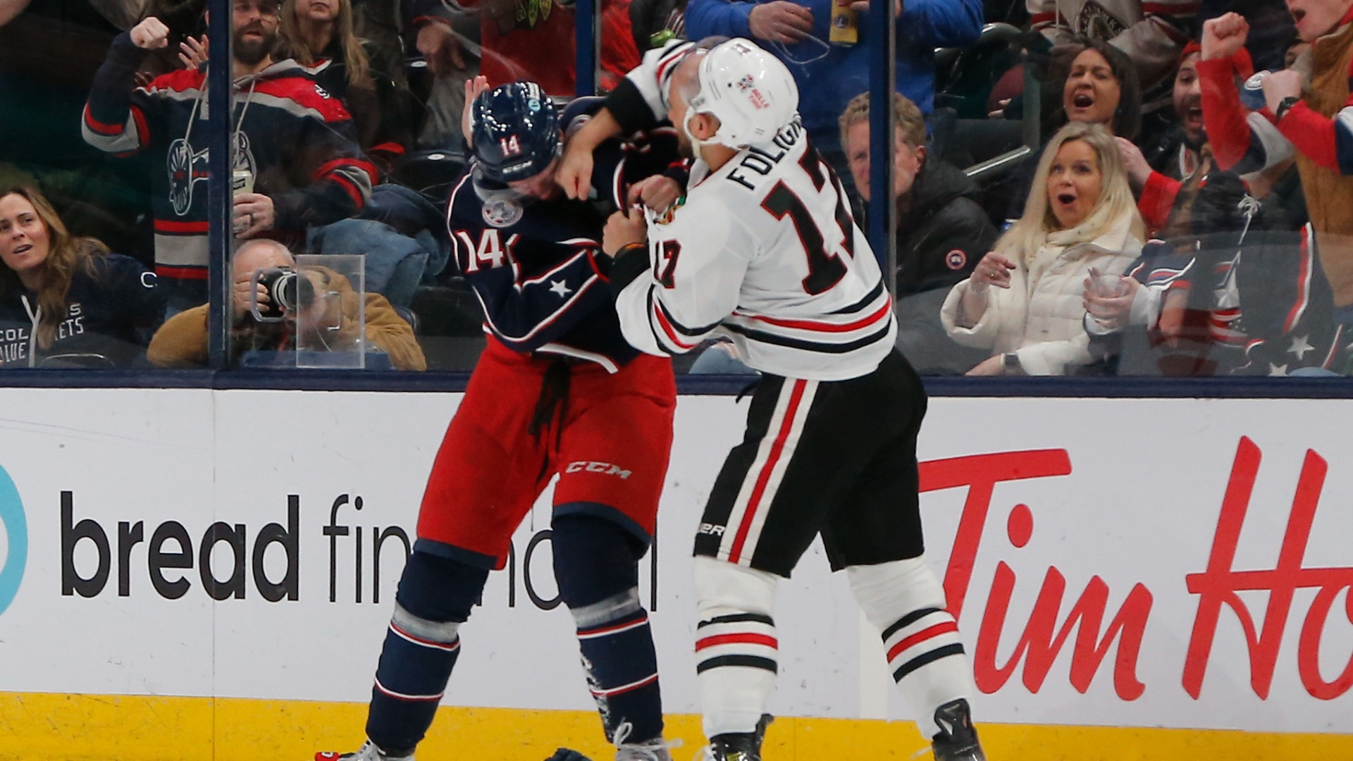 Ex-Bruins Captain Decimates Blue Jackets Forward In Fierce Showdown